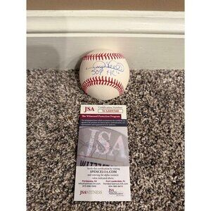 Gary Sheffield signed inscribed "509 HRs" autographed OMLB Baseball JSA Witness